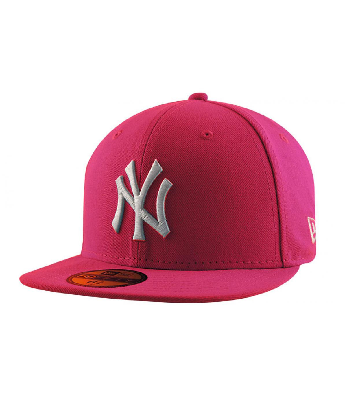 Snapback bambino rosa bianco Snapback NY pink white baby Snapback bambino rosa bianco Snapback NY pink white baby